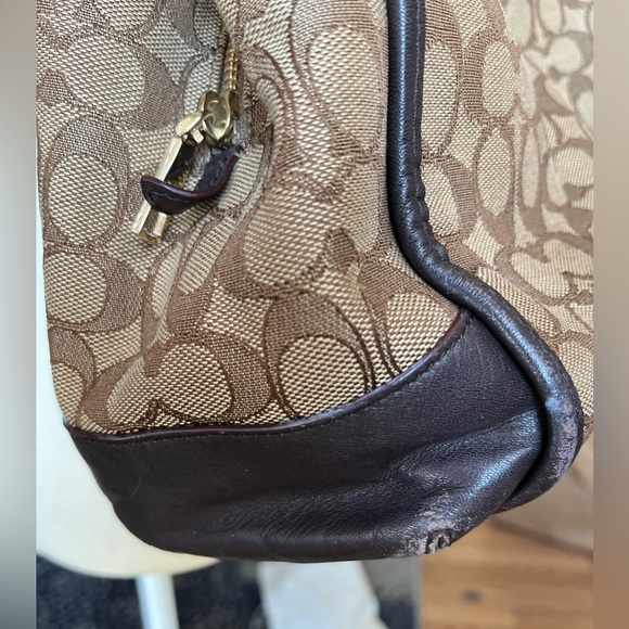 Coach signature brown jacquard bag - Picture 9 of 12
